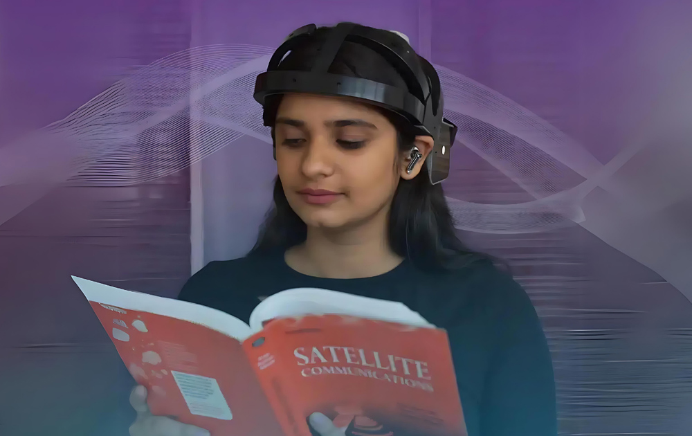 reading book with eeg headband